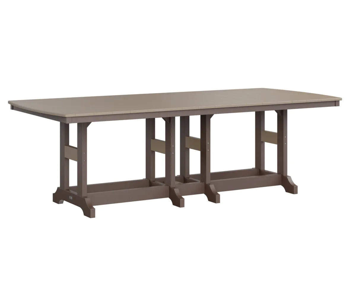 Garden Classic 44" X 96" Rectangular Dining Table by Berlin Gardens - Weatherwood, Chocolate Brown Garden Classic 44" X 96" Rectangular Dining Table by Berlin Gardens - 191-GCOT4496D