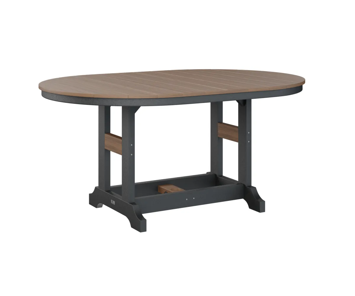 Garden Classic 44" X 64" Oblong Dining Table by Berlin Gardens - Antique Mahogany, Black Garden Classic 44" X 64" Oblong Dining Table by Berlin Gardens - 191-GCST4464D