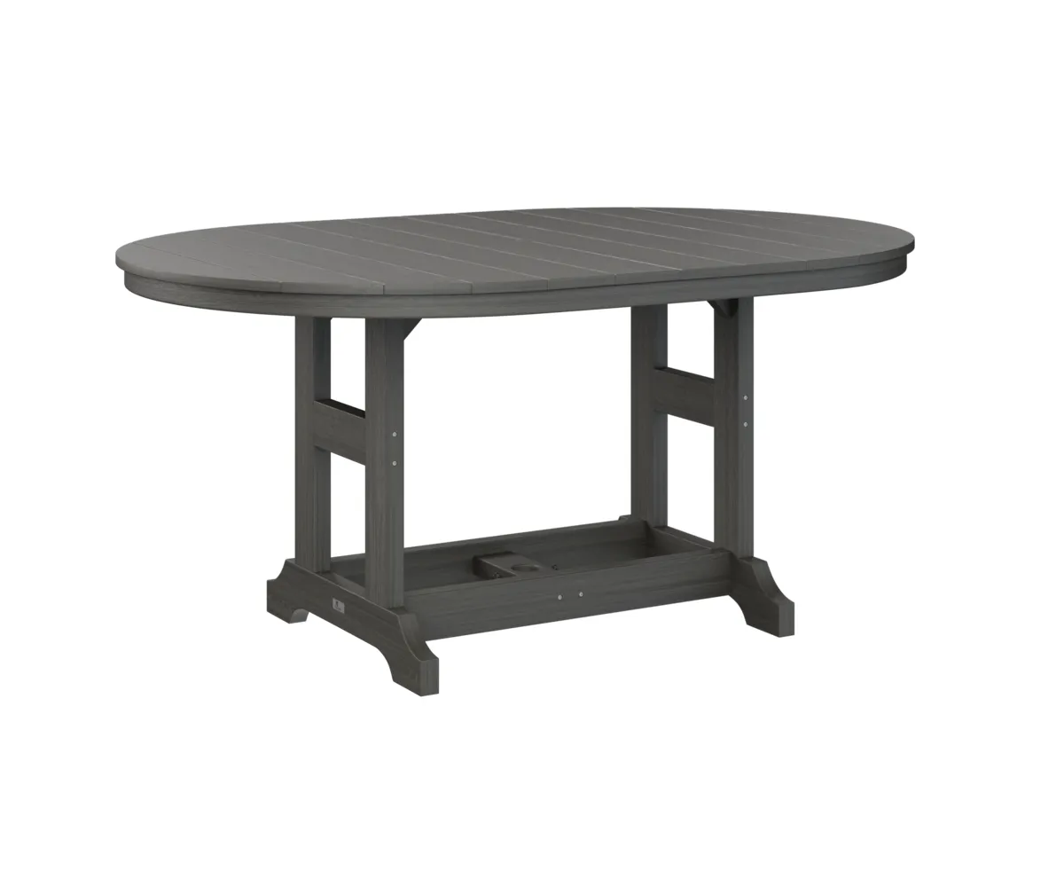 Garden Classic 44" X 64" Oblong Dining Table by Berlin Gardens - Coastal Gray, Coastal Gray Garden Classic 44" X 64" Oblong Dining Table by Berlin Gardens - 191-GCST4464D