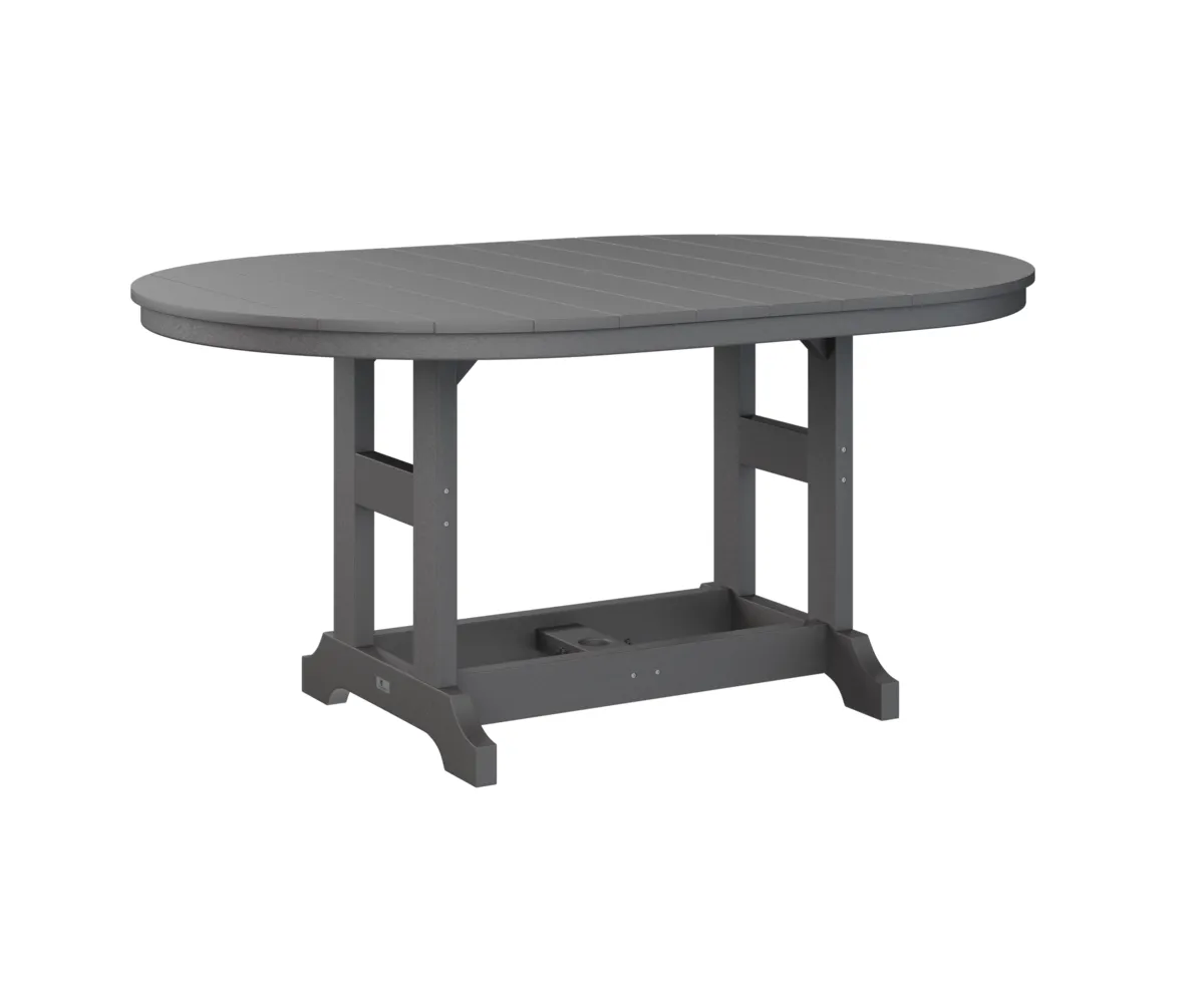 Garden Classic 44" X 64" Oblong Dining Table by Berlin Gardens - Smoke Gray, Smoke Gray Garden Classic 44" X 64" Oblong Dining Table by Berlin Gardens - 191-GCST4464D