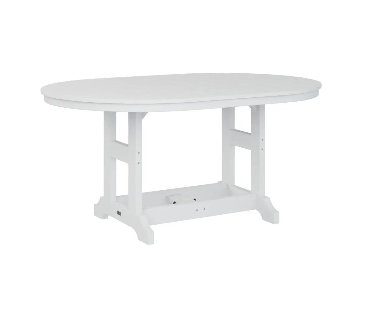 Garden Classic 44" X 64" Oblong Dining Table by Berlin Gardens - White, White Garden Classic 44" X 64" Oblong Dining Table by Berlin Gardens - 191-GCST4464D