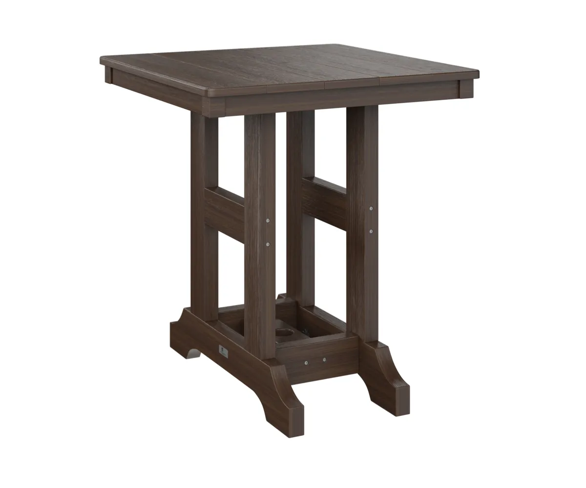 Garden Classic 28" Square Dining Table by Berlin Gardens - Brazilian Walnut, Brazilian Walnut Garden Classic 28" Square Dining Table by Berlin Gardens - 191-GCT0028D