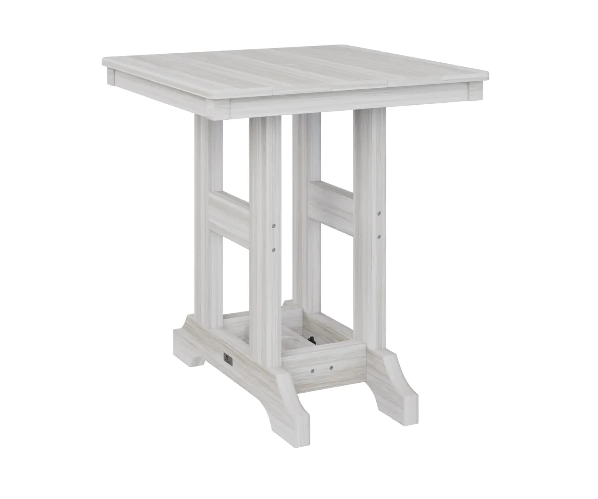 Garden Classic 28" Square Dining Table by Berlin Gardens - Seashell, Seashell Garden Classic 28" Square Dining Table by Berlin Gardens - 191-GCT0028D