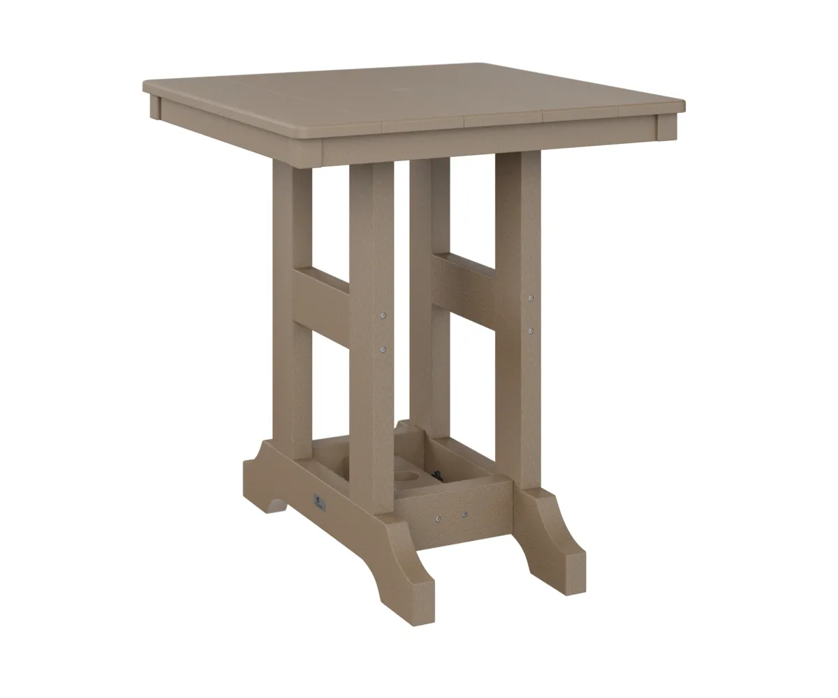 Garden Classic 28" Square Dining Table by Berlin Gardens - Weatherwood, Weatherwood Garden Classic 28" Square Dining Table by Berlin Gardens - 191-GCT0028D