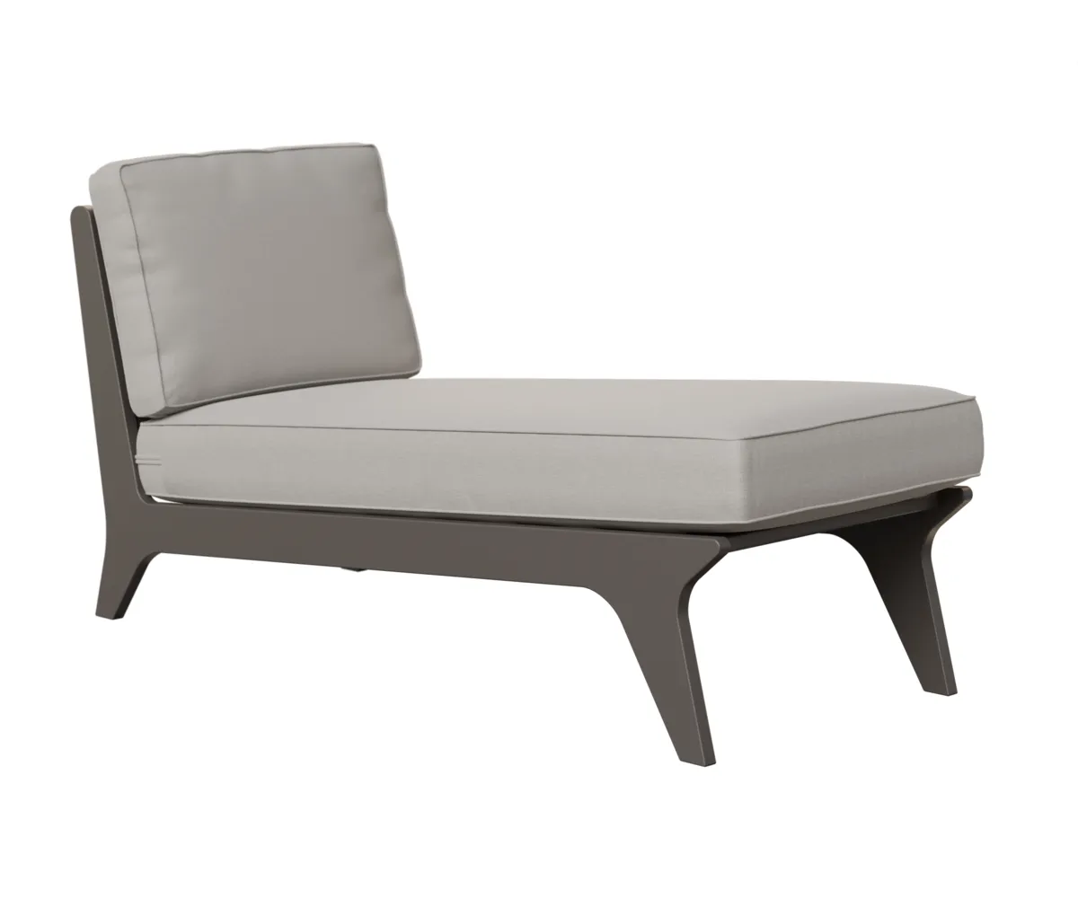 Hartley Chaise by Berlin Gardens - MGP Graphite, Blend Linen Hartley Chaise by Berlin Gardens - 191-HACL3029