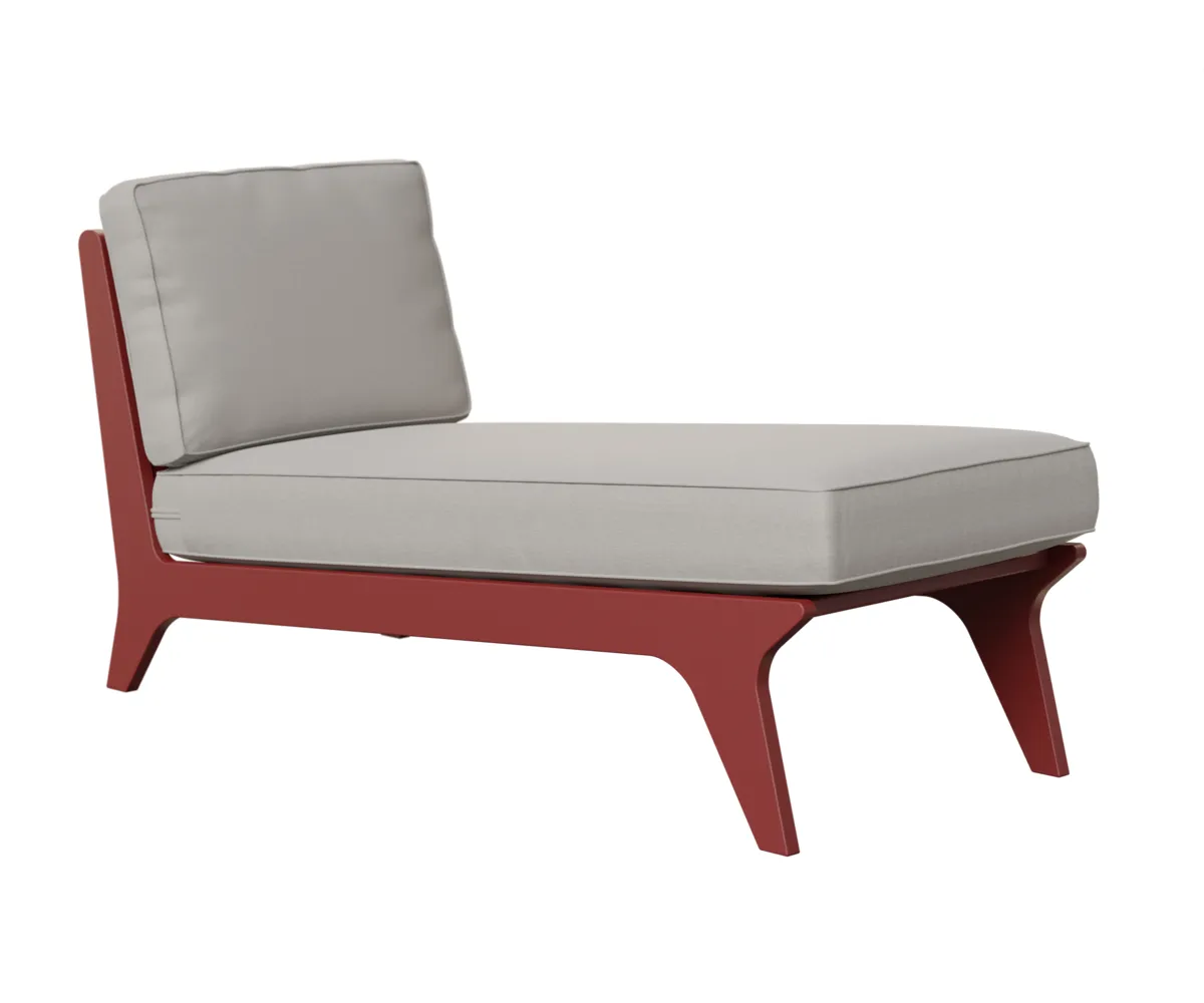 Hartley Chaise by Berlin Gardens - MGP Red, Blend Linen Hartley Chaise by Berlin Gardens - 191-HACL3029