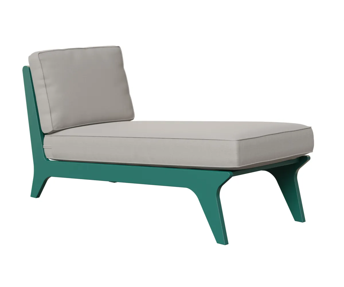 Hartley Chaise by Berlin Gardens - MGP Teal, Blend Linen Hartley Chaise by Berlin Gardens - 191-HACL3029