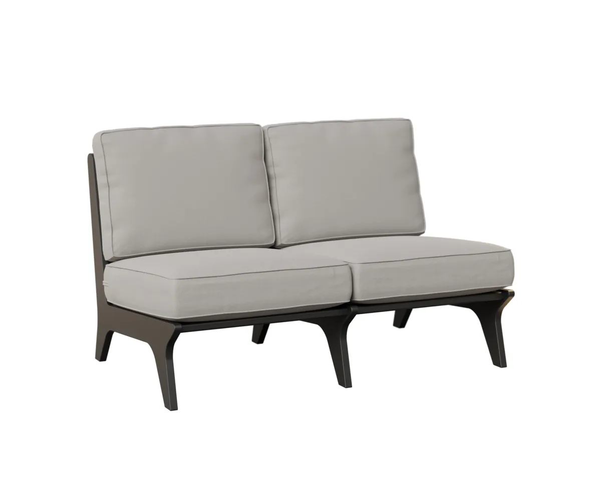 Hartley Loveseat by Berlin Gardens - MGP Black, Blend Linen Hartley Loveseat by Berlin Gardens - 191-HALS4929