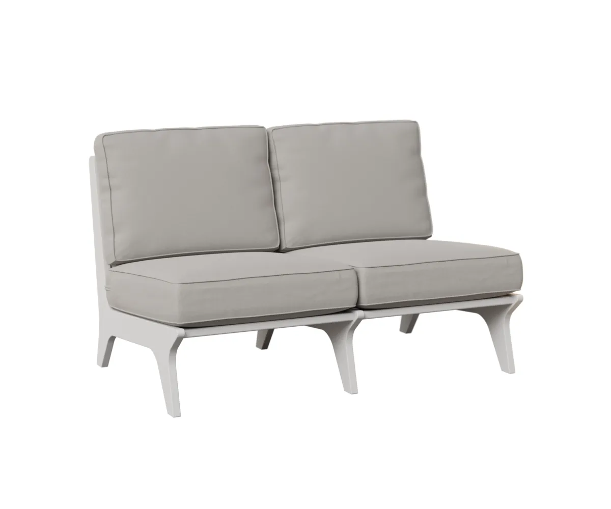 Hartley Loveseat by Berlin Gardens - MGP White, Blend Linen Hartley Loveseat by Berlin Gardens - 191-HALS4929