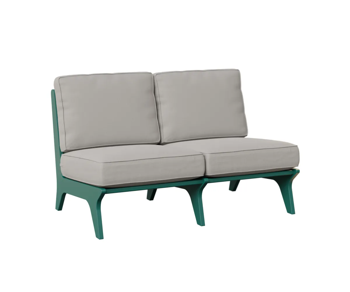 Hartley Loveseat by Berlin Gardens - MGP Teal, Blend Linen Hartley Loveseat by Berlin Gardens - 191-HALS4929