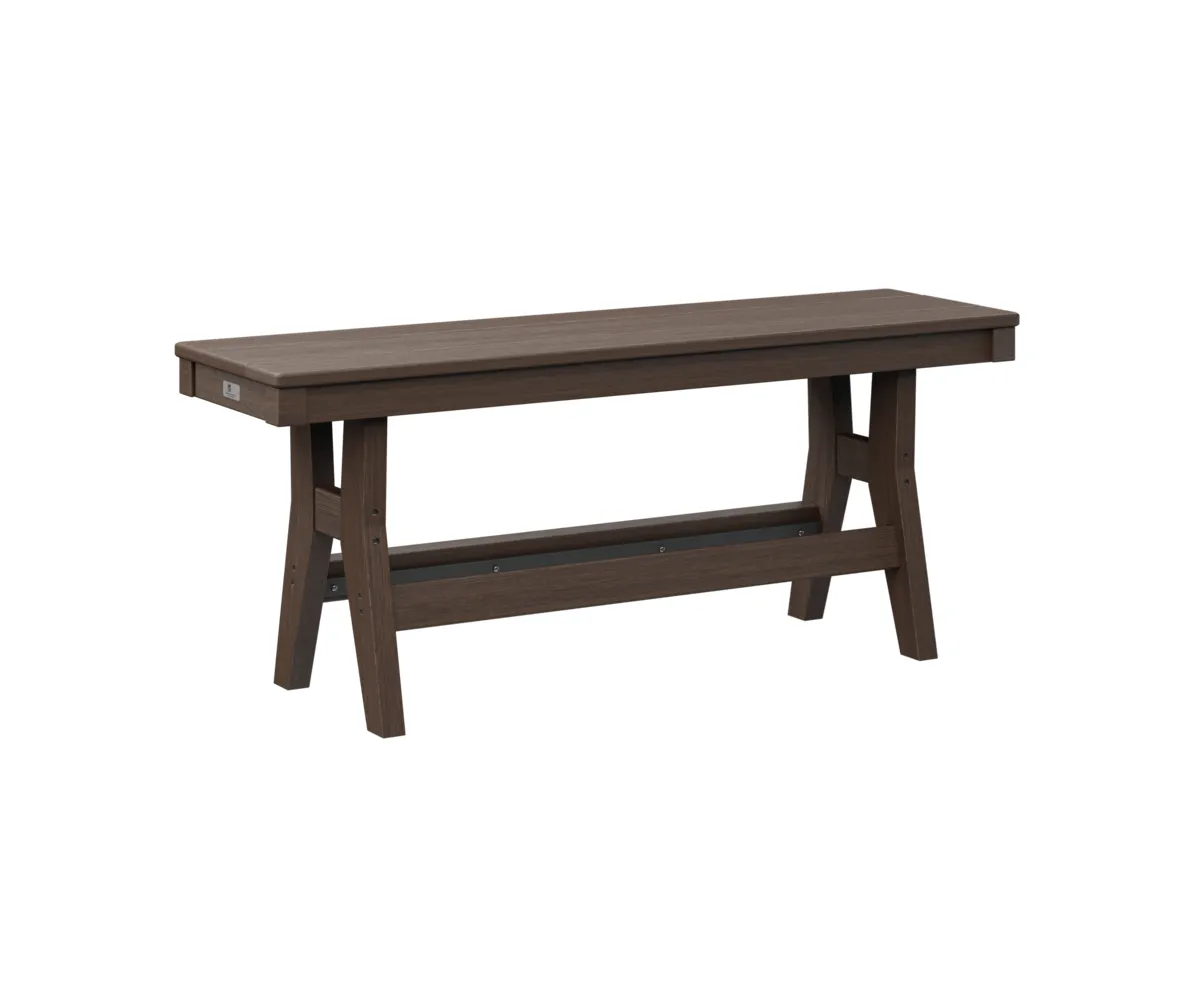 Harbor 44" Dining Bench by Berlin Gardens - Brazilian Walnut, Brazilian Walnut Harbor 44" Dining Bench by Berlin Gardens - 191-HB4418D