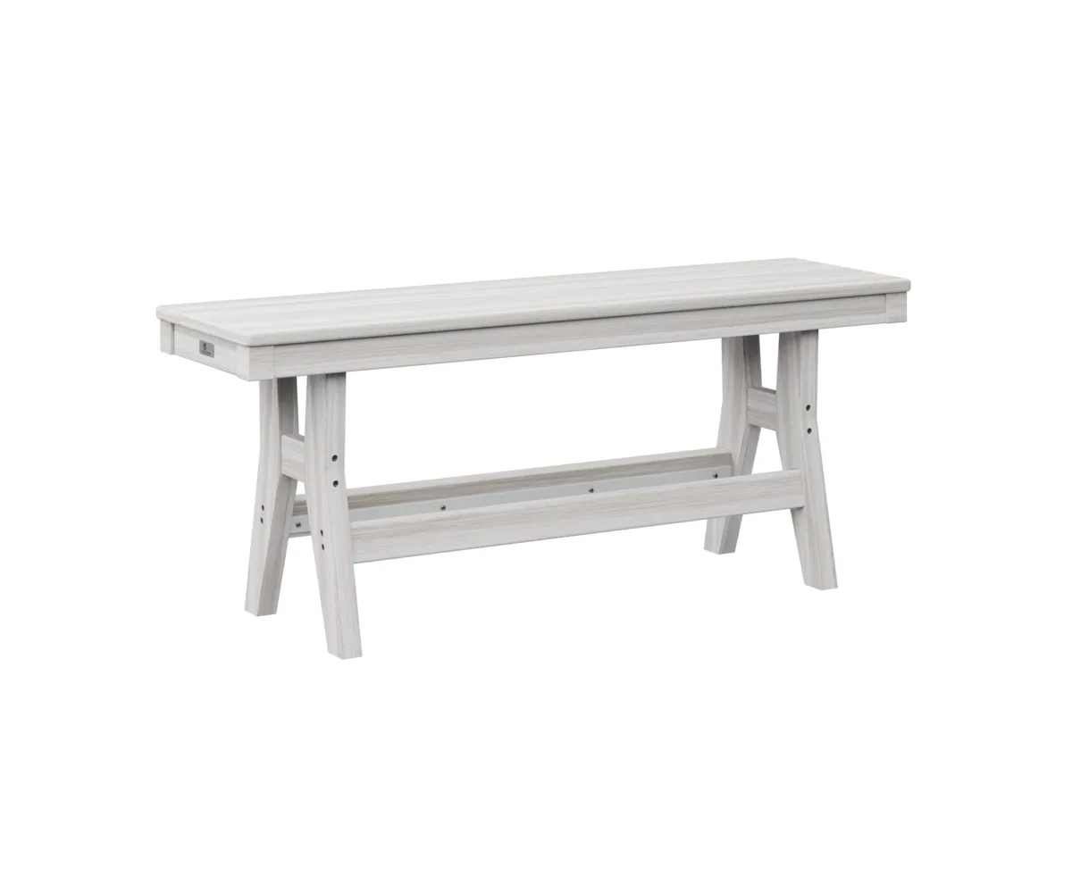 Harbor 44" Dining Bench by Berlin Gardens - Seashell, Seashell Harbor 44" Dining Bench by Berlin Gardens - 191-HB4418D