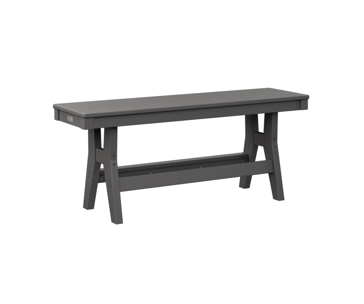 Harbor 44" Dining Bench by Berlin Gardens - Smoke Gray, Smoke Gray Harbor 44" Dining Bench by Berlin Gardens - 191-HB4418D