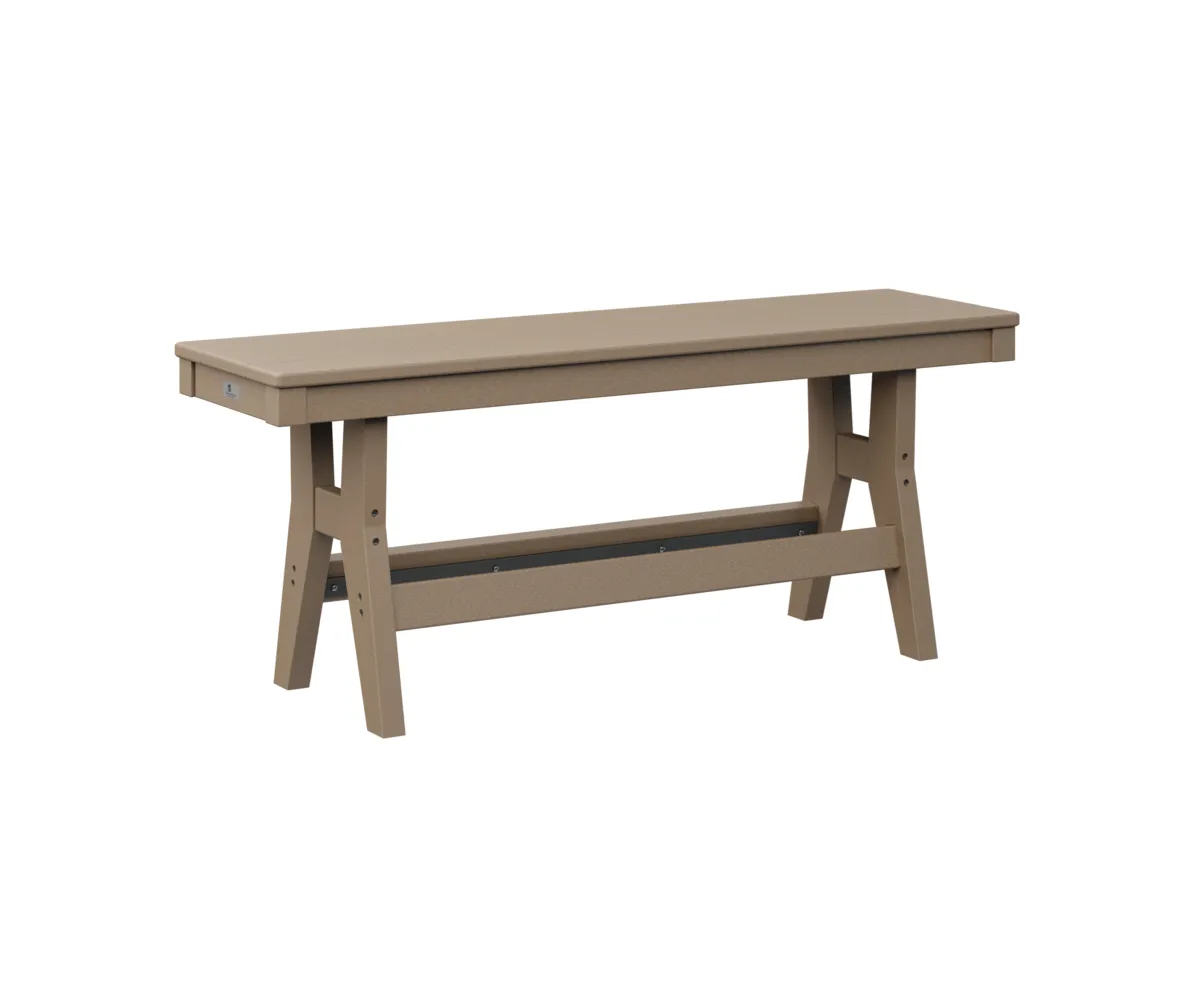 Harbor 44" Dining Bench by Berlin Gardens - Weatherwood, Weatherwood Harbor 44" Dining Bench by Berlin Gardens - 191-HB4418D