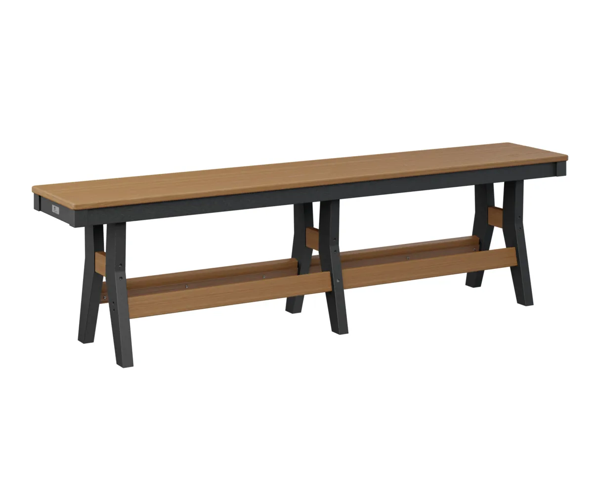 Harbor 66" Dining Bench by Berlin Gardens - Antique Mahogany, Black Harbor 66" Dining Bench by Berlin Gardens - 191-HB6618D