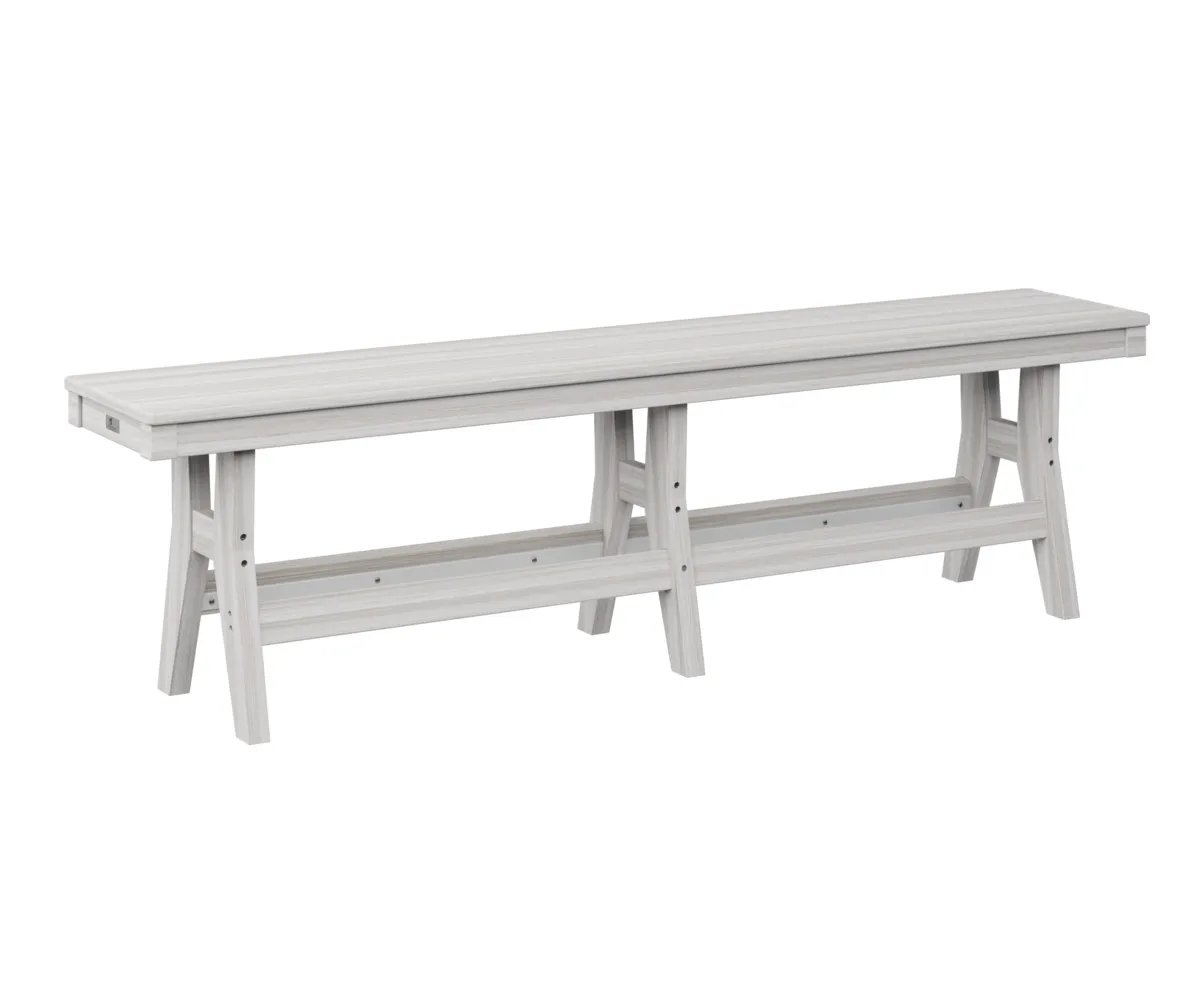 Harbor 66" Dining Bench by Berlin Gardens - Seashell, Seashell Harbor 66" Dining Bench by Berlin Gardens - 191-HB6618D