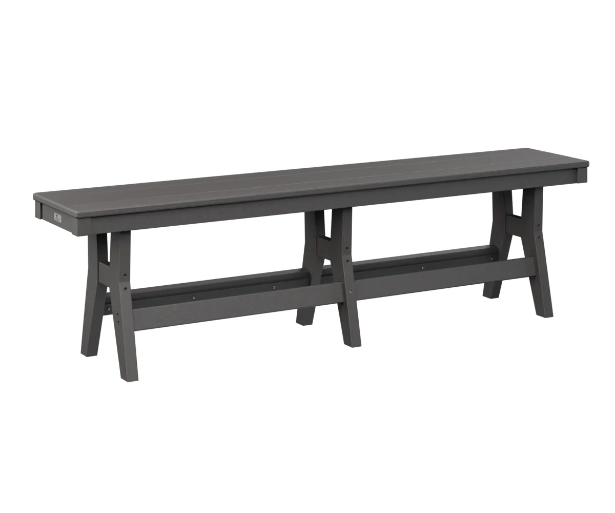 Harbor 66" Dining Bench by Berlin Gardens - Smoke Gray, Smoke Gray Harbor 66" Dining Bench by Berlin Gardens - 191-HB6618D