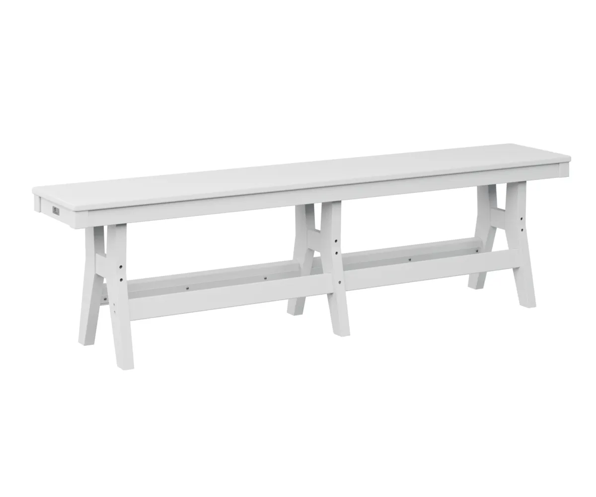 Harbor 66" Dining Bench by Berlin Gardens - White, White Harbor 66" Dining Bench by Berlin Gardens - 191-HB6618D