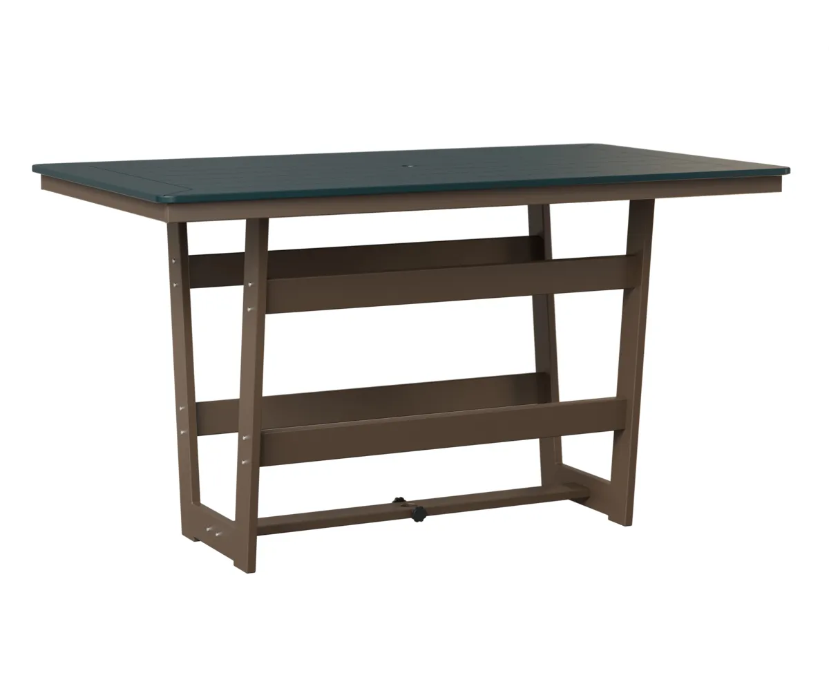 Hudson 40" x 70" Rectangular Bar Table by Berlin Gardens - MGP Berry, MGP Clay Hudson 40" x 70" Rectangular Bar Table by Berlin Gardens - 191-HRMT4070B