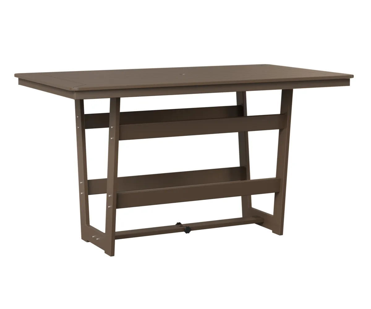 Hudson 40" x 70" Rectangular Bar Table by Berlin Gardens - MGP Clay, MGP Clay Hudson 40" x 70" Rectangular Bar Table by Berlin Gardens - 191-HRMT4070B