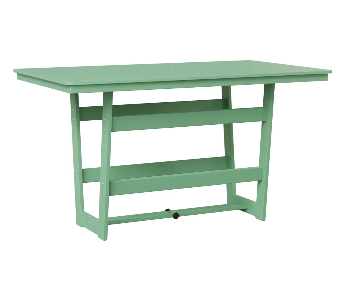 Hudson 40" x 70" Rectangular Bar Table by Berlin Gardens - MGP Mint, MGP Mint Hudson 40" x 70" Rectangular Bar Table by Berlin Gardens - 191-HRMT4070B