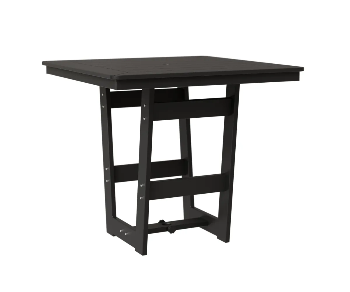 Hudson 40" Square Counter Table by Berlin Gardens - MGP Black, MGP Black Hudson 40" Square Counter Table by Berlin Gardens - 191-HSMT0040C