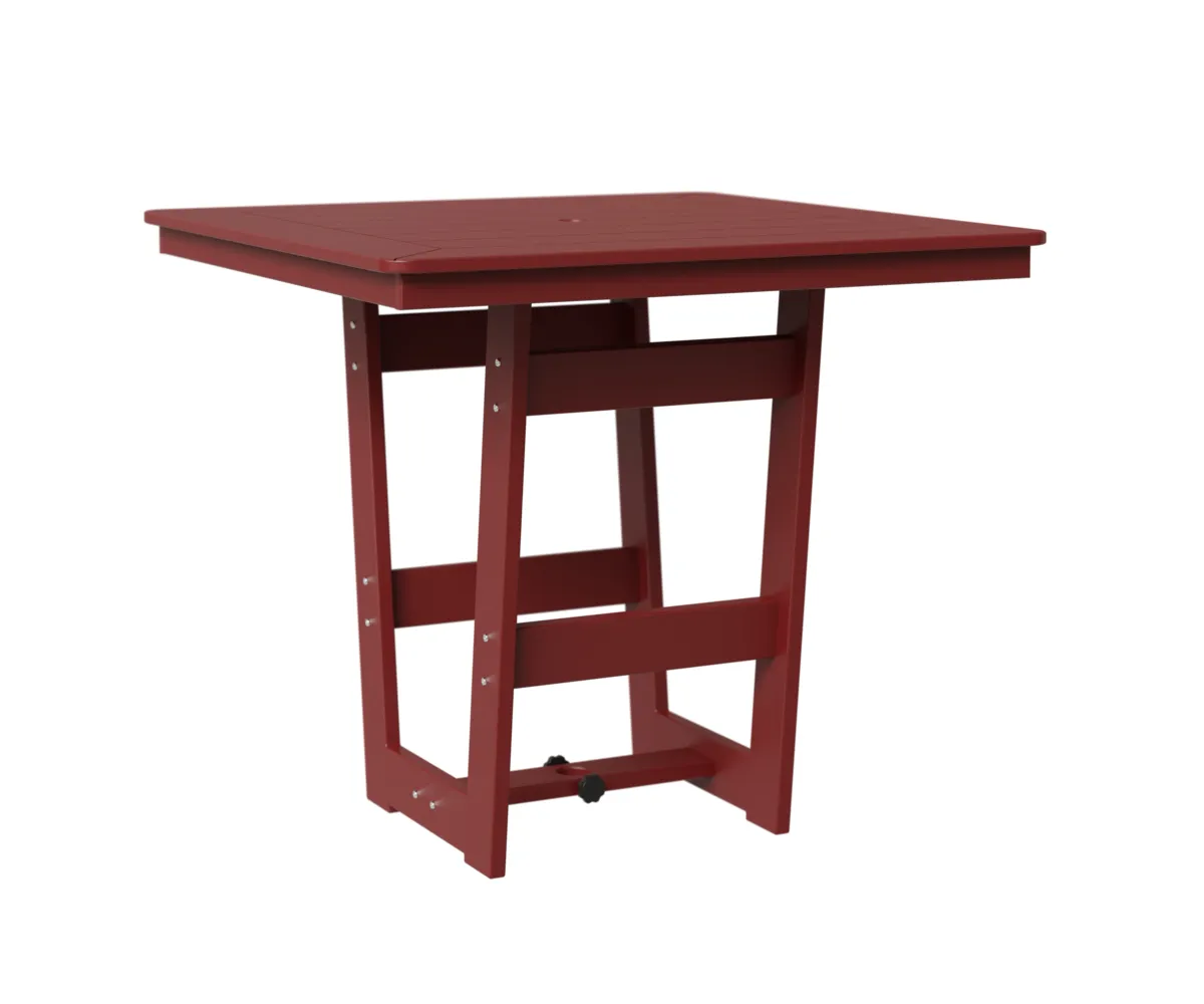 Hudson 40" Square Counter Table by Berlin Gardens - MGP Red, MGP Red Hudson 40" Square Counter Table by Berlin Gardens - 191-HSMT0040C