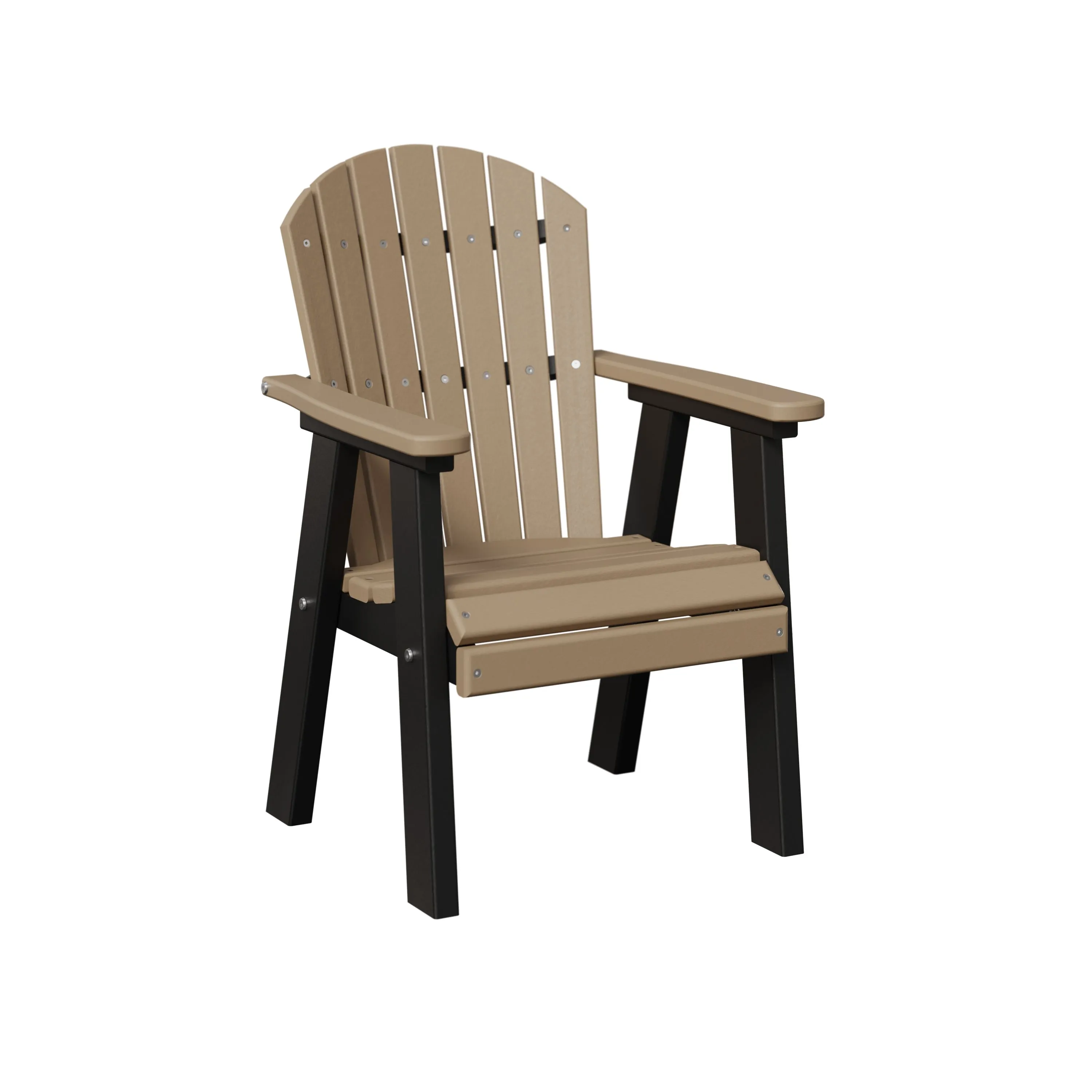 Kids Comfo Back Dining Chair by Berlin Gardens - Weatherwood, Black Kids Comfo Back Dining Chair by Berlin Gardens - 191-KCDC1525