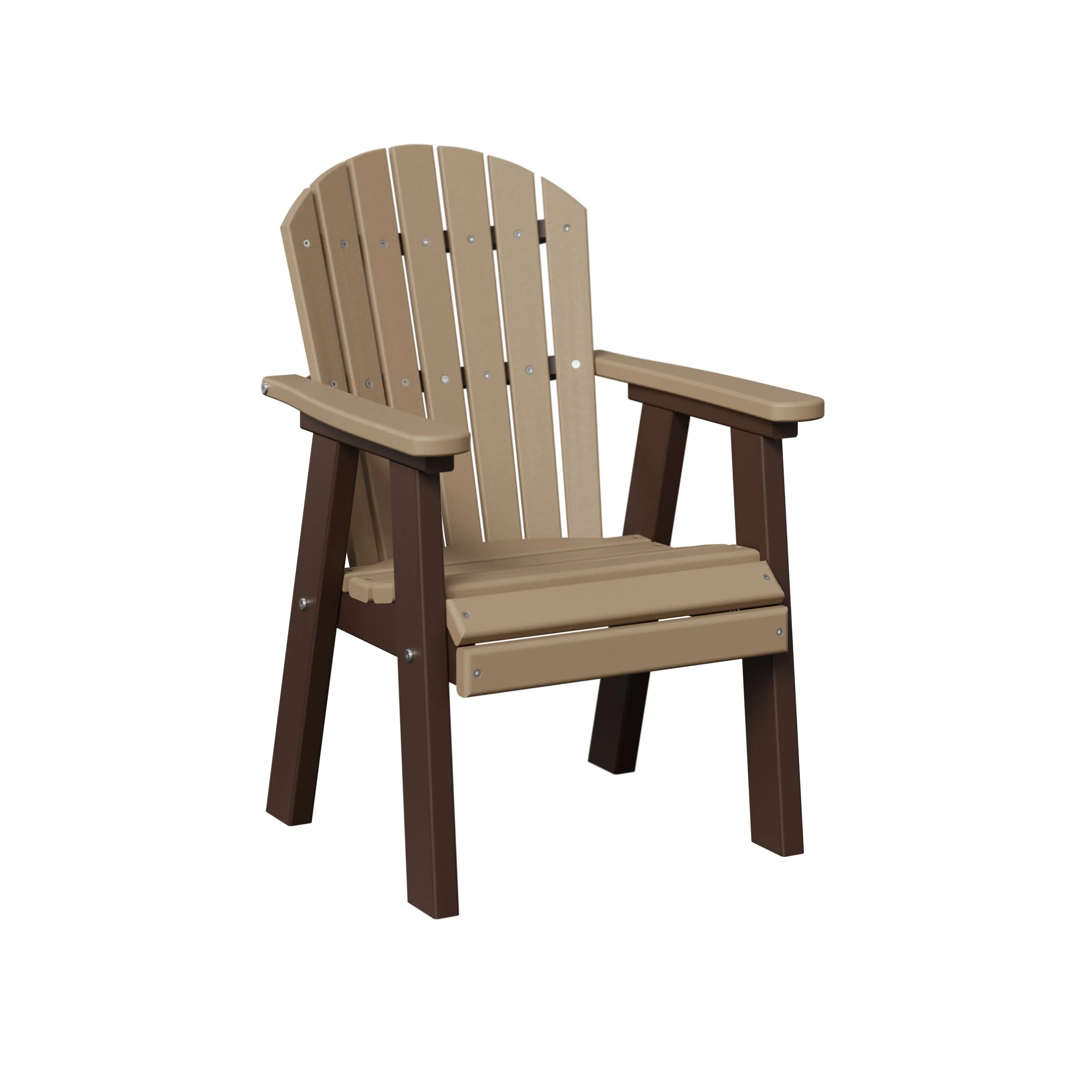 Kids Comfo Back Dining Chair by Berlin Gardens - Weatherwood, Chocolate Brown Kids Comfo Back Dining Chair by Berlin Gardens - 191-KCDC1525