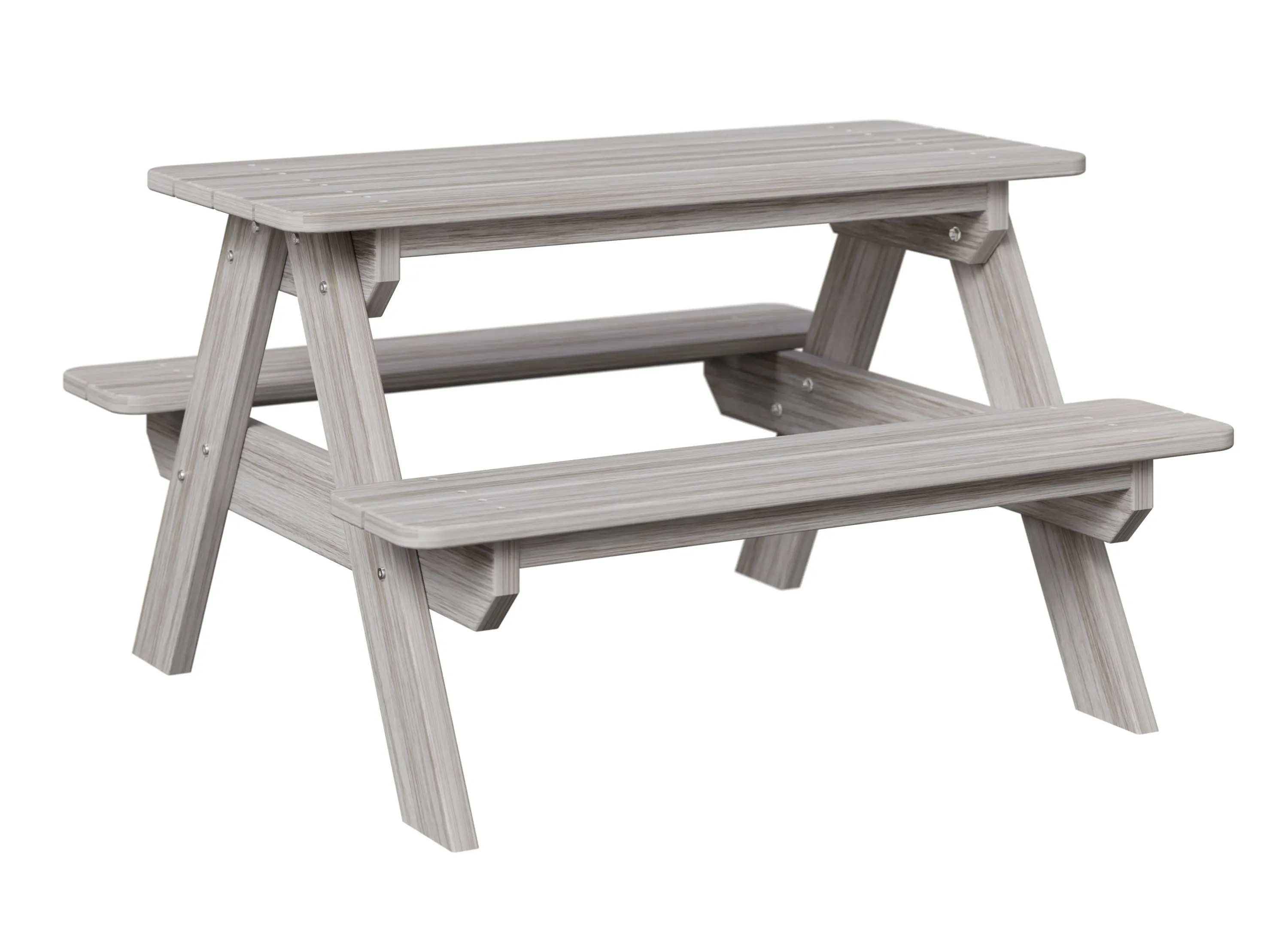 Kids Rectangular Picnic Table by Berlin Gardens - Seashell, Seashell Kids Rectangular Picnic Table by Berlin Gardens - 191-KRPT3433