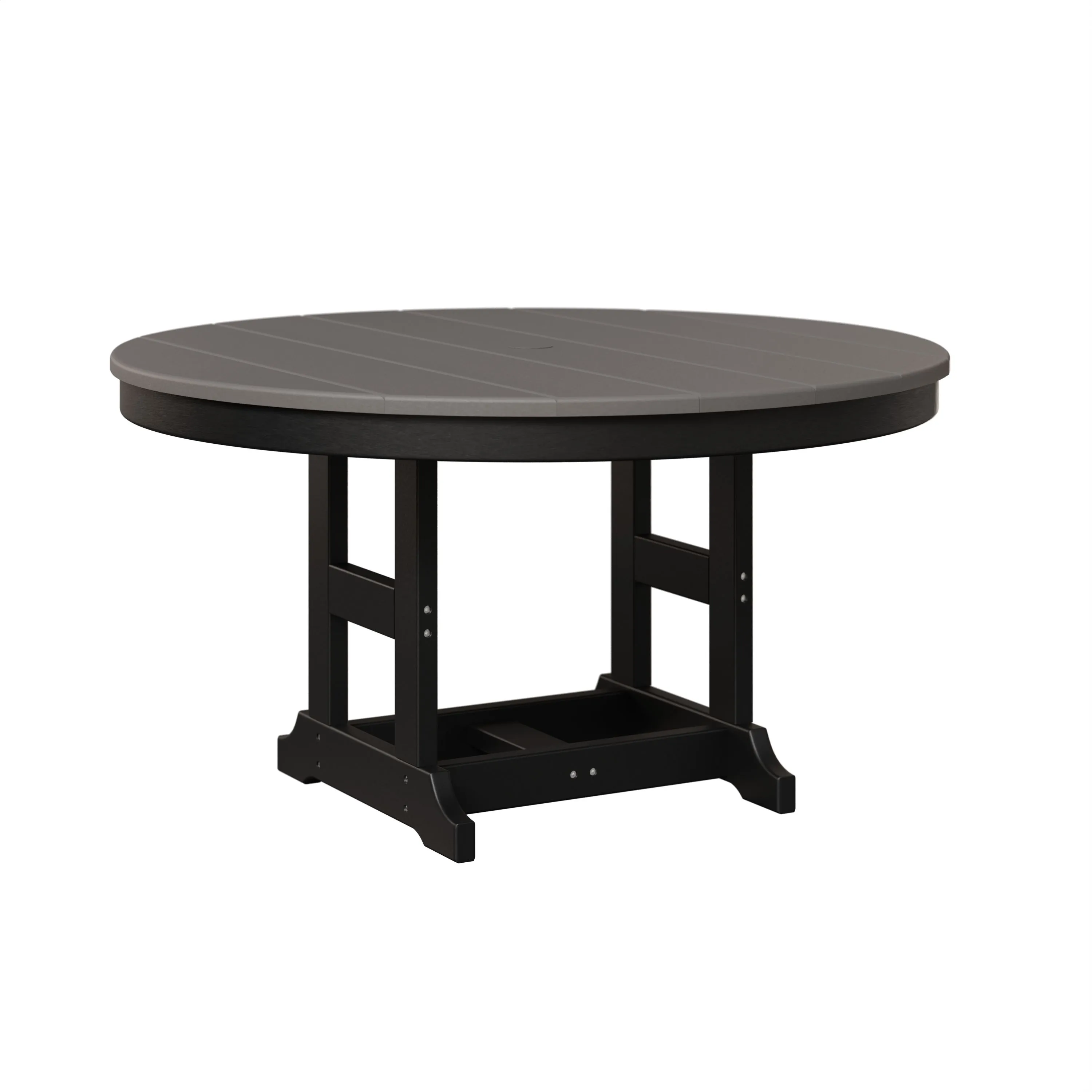 Kids 38" Round Table by Berlin Gardens - Light Gray, Black Kids 38" Round Table by Berlin Gardens - 191-KRTD0038