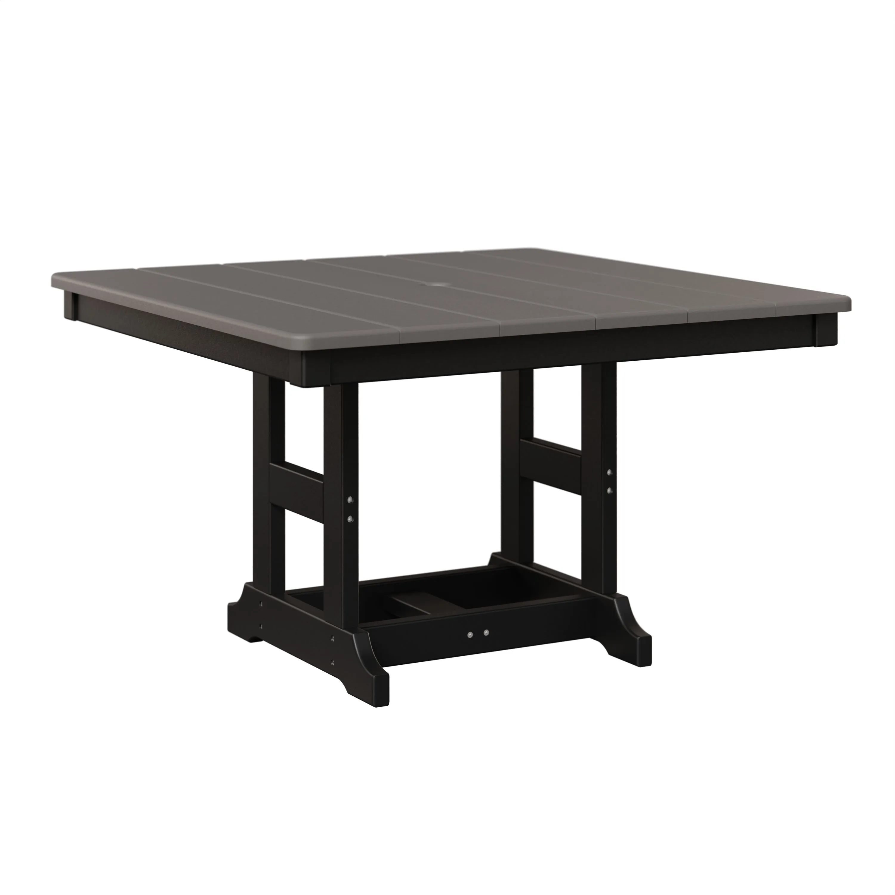 Kids 33" Square Table by Berlin Gardens - Light Gray, Black Kids 33" Square Table by Berlin Gardens - 191-KSTD0033