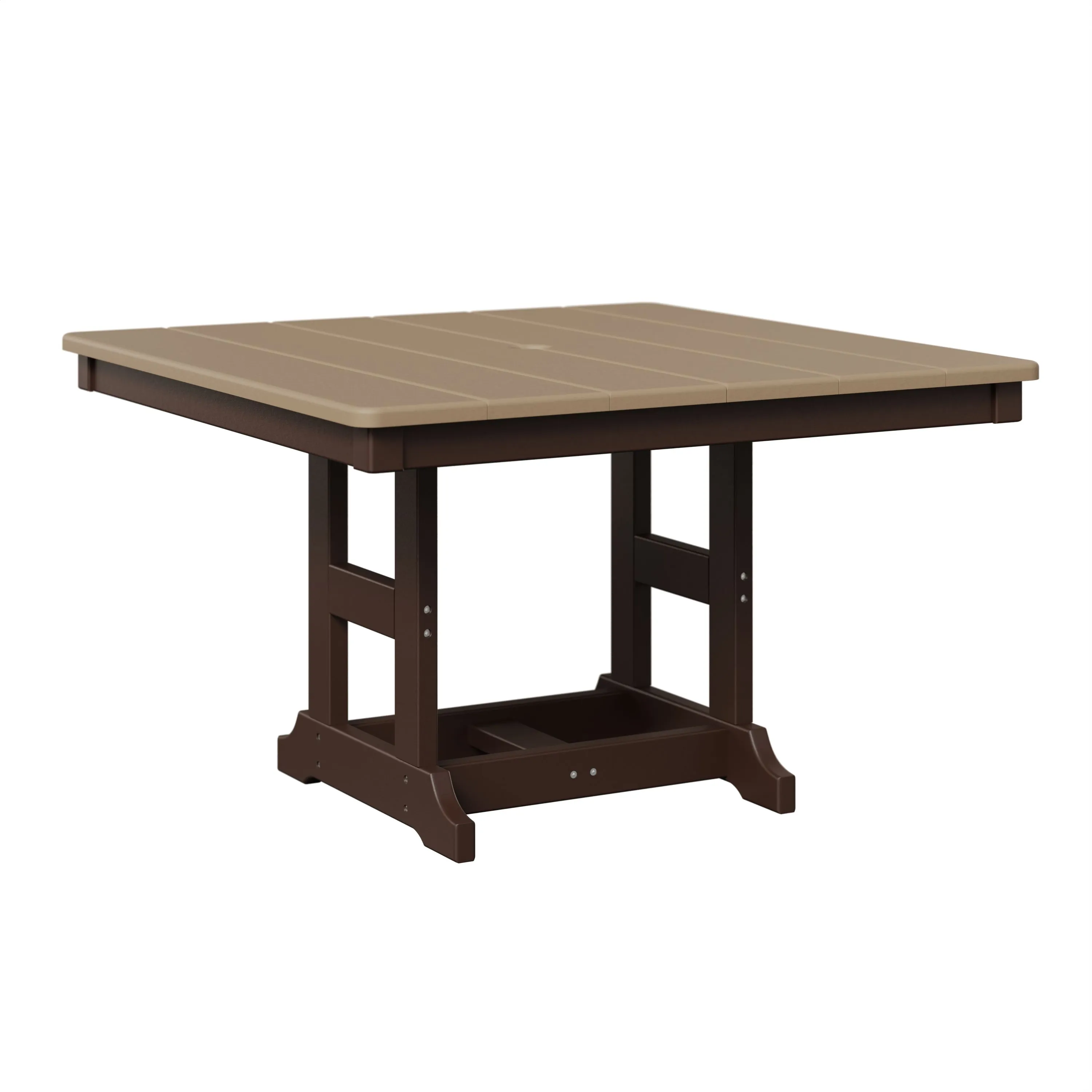 Kids 33" Square Table by Berlin Gardens - Weatherwood, Chocolate Brown Kids 33" Square Table by Berlin Gardens - 191-KSTD0033