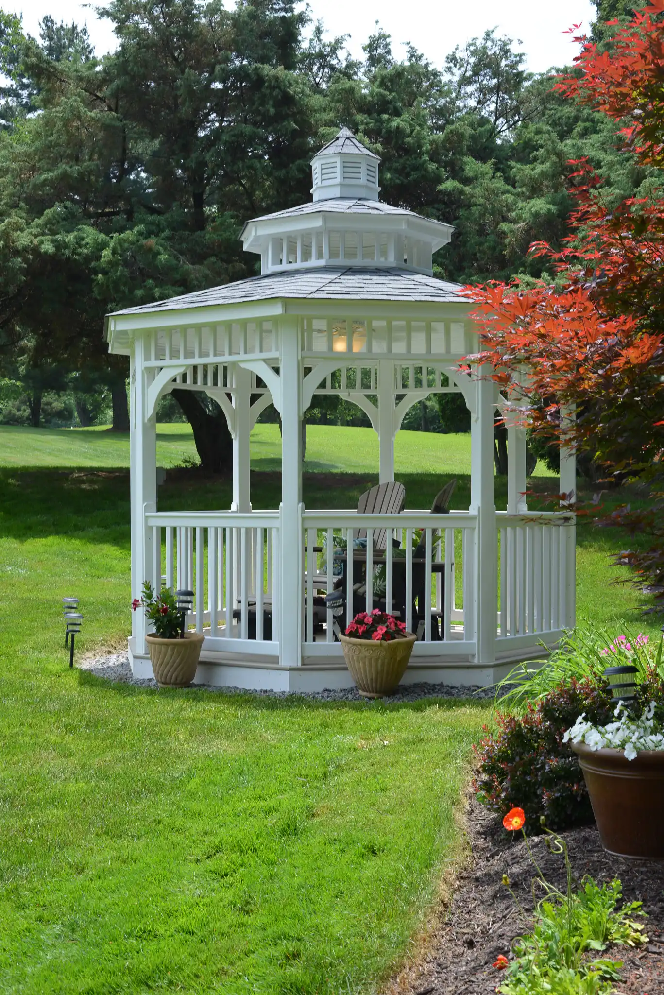 Lexington Octagon Vinyl Gazebo from Berlin Gardens - 10' Lexington Octagon Vinyl Gazebo from Berlin Gardens - 191-LEXINGTON