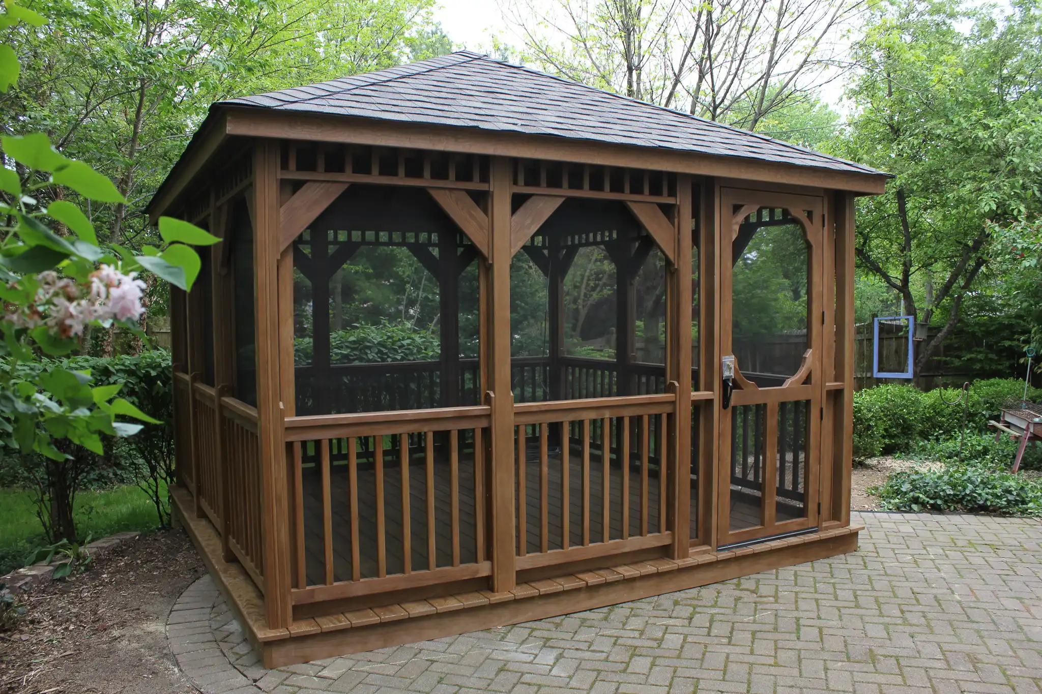 Madison Treated Wood Rectangular Gazebo from Berlin Gardens - 12' x 12' Madison Treated Wood Rectangular Gazebo from Berlin Gardens - 191-MADISON