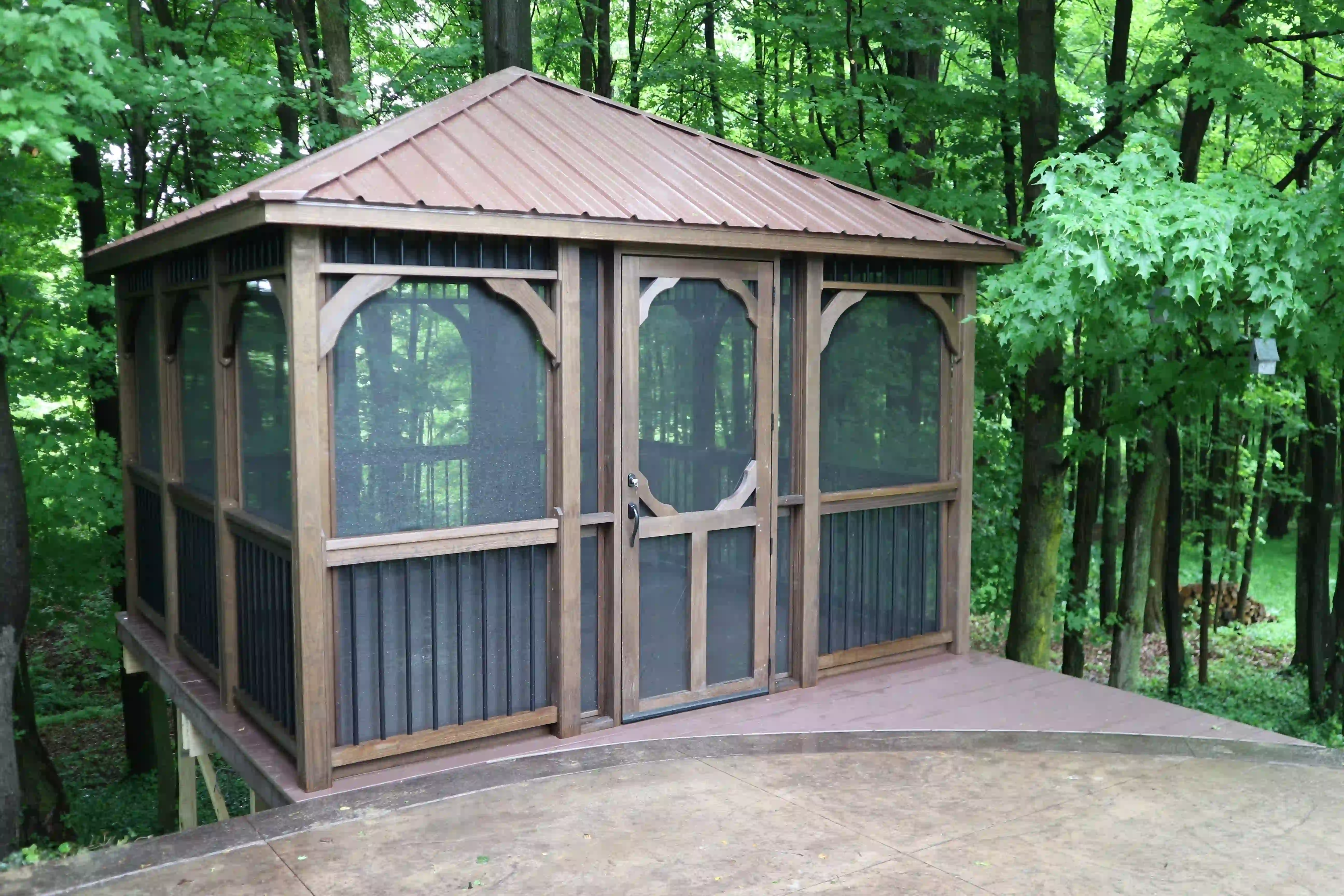 Madison Treated Wood Rectangular Gazebo from Berlin Gardens - 12' x 12' Madison Treated Wood Rectangular Gazebo from Berlin Gardens - 191-MADISON