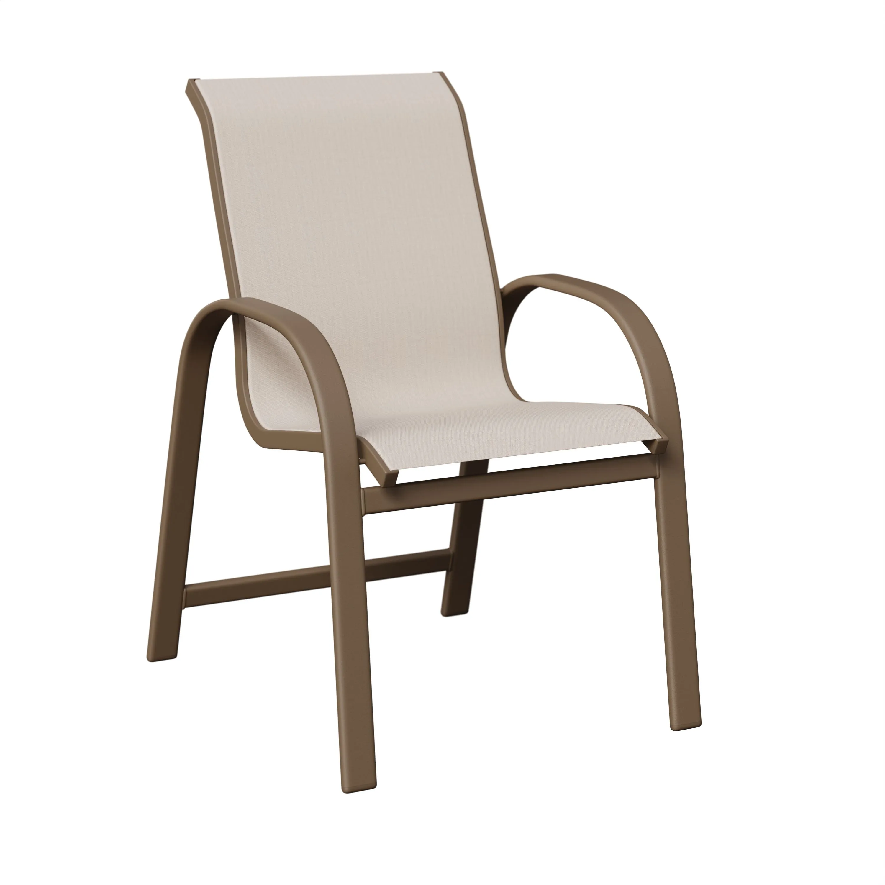 Murphy Aluminum+Sling Dining Chair by Berlin Gardens - Clay, Augustine Oyster (Discontinued) Murphy Aluminum+Sling Dining Chair by Berlin Gardens - 191-MDS