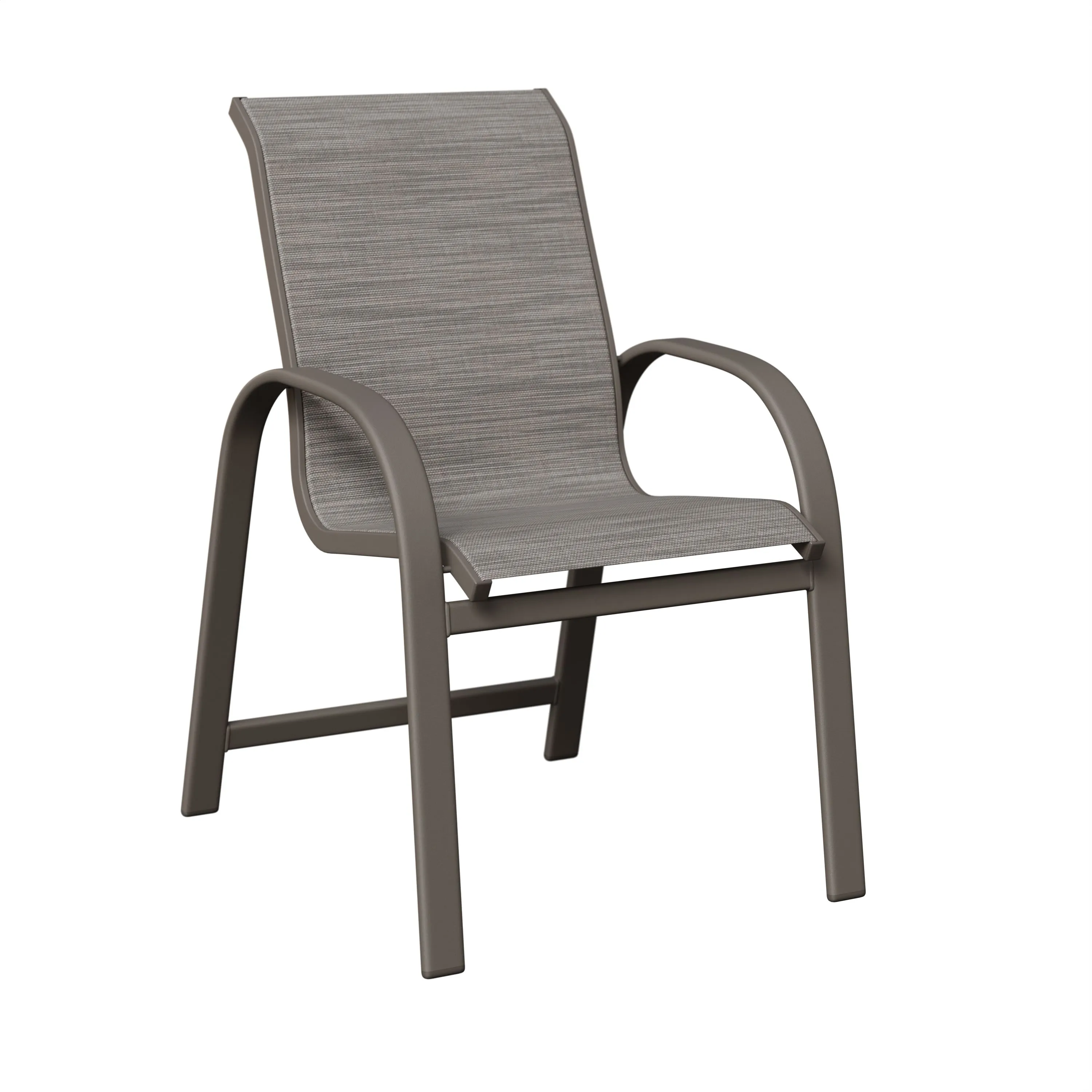 Murphy Aluminum+Sling Dining Chair by Berlin Gardens - Graphite, Augustine Pewter Murphy Aluminum+Sling Dining Chair by Berlin Gardens - 191-MDS