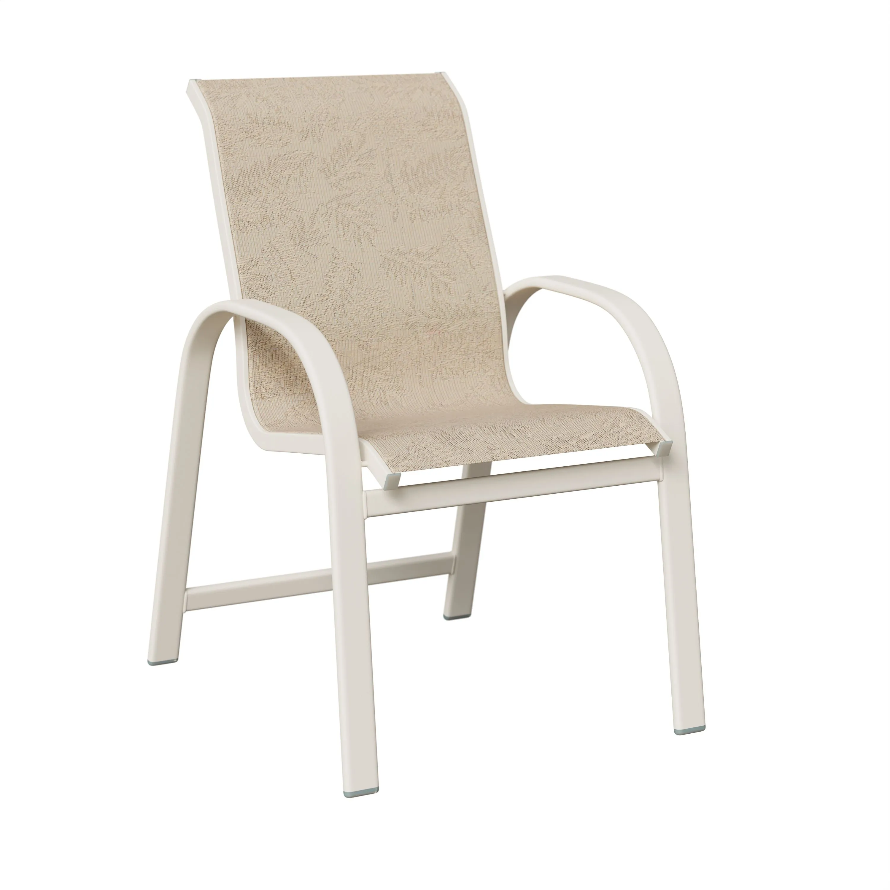 Murphy Aluminum+Sling Dining Chair by Berlin Gardens - White, Tropic Foliage Murphy Aluminum+Sling Dining Chair by Berlin Gardens - 191-MDS
