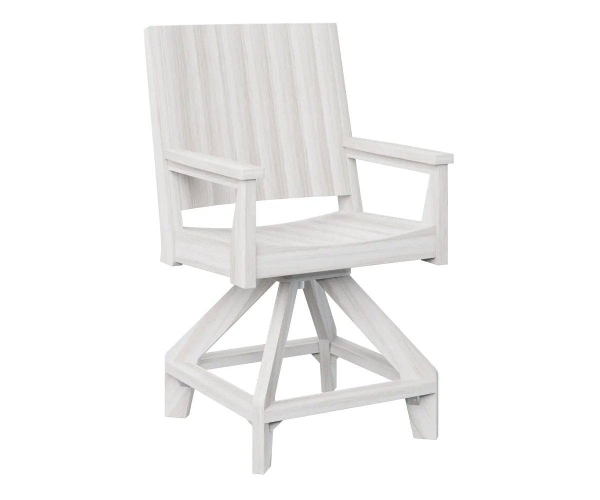 Mayhew Chat Swivel Counter Chair by Berlin Gardens - Seashell, Seashell Mayhew Chat Swivel Counter Chair by Berlin Gardens - 191-MHCSC2644