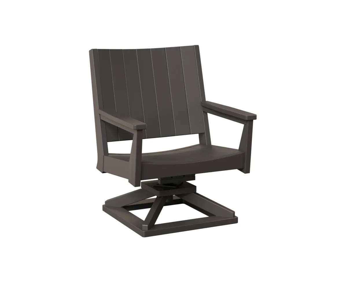 Mayhew Chat Swivel Low Rocker by Berlin Gardens - Smoke Gray, Smoke Gray Mayhew Chat Swivel Low Rocker by Berlin Gardens - 191-MHCSR2736