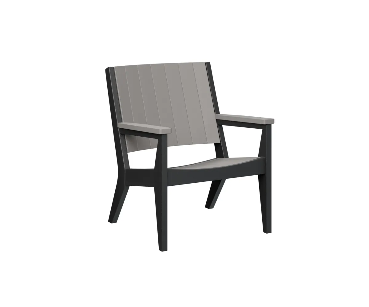 Mayhew Chat Low Chair by Berlin Gardens - Light Gray, Black Mayhew Chat Low Chair by Berlin Gardens - 191-MHCTC2734