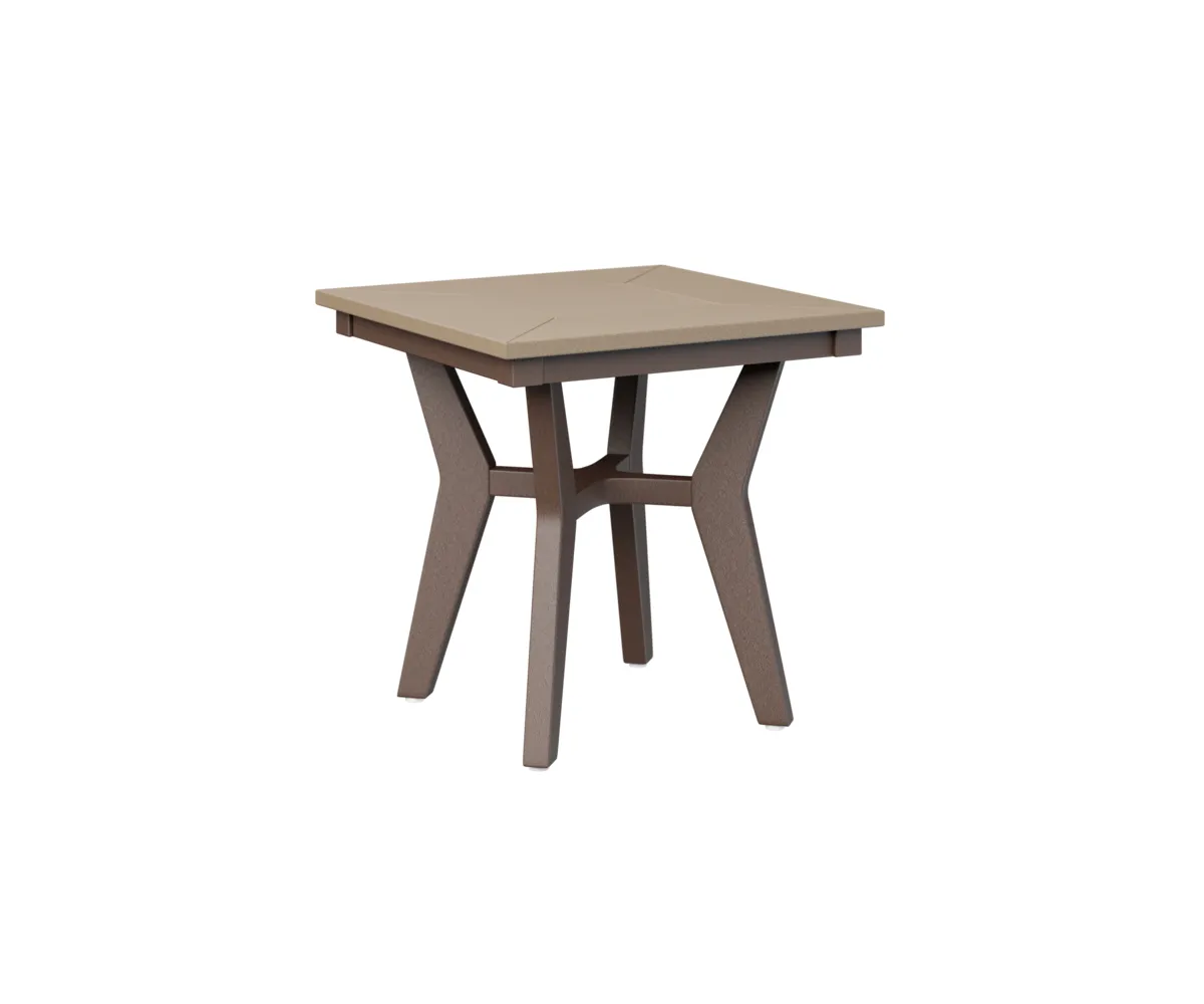 Mayhew Square End Table by Berlin Gardens - Weatherwood, Chocolate Brown Mayhew Square End Table by Berlin Gardens - 191-MHSET2020