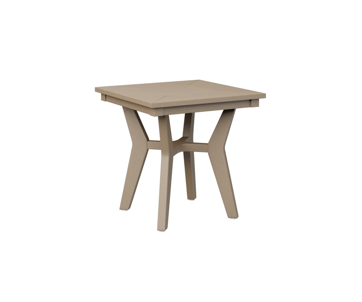 Mayhew Square End Table by Berlin Gardens - Weatherwood, Weatherwood Mayhew Square End Table by Berlin Gardens - 191-MHSET2020