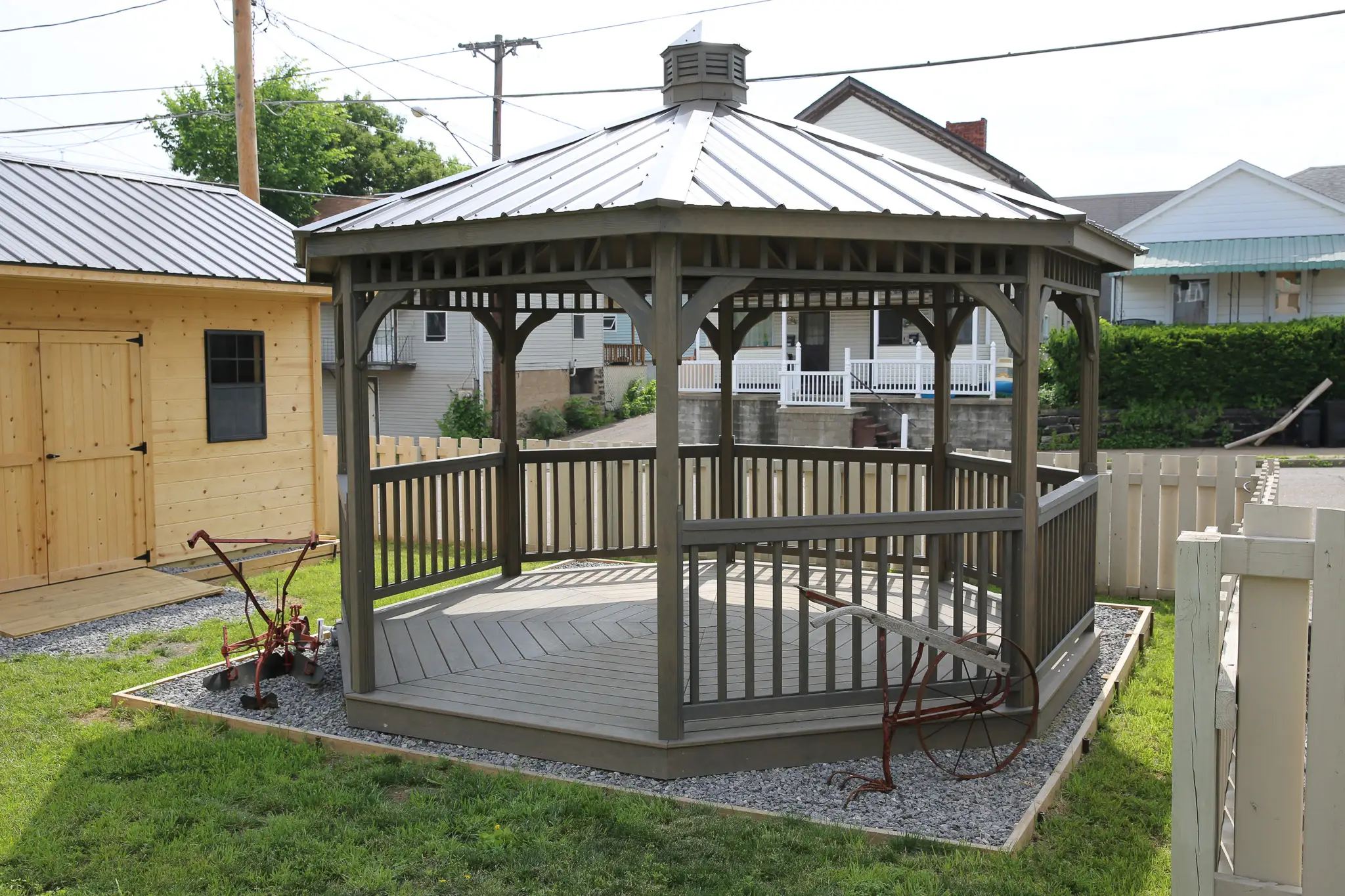 Monticello Treated Wood Octagon Gazebo from Berlin Gardens - 14' Monticello Treated Wood Octagon Gazebo from Berlin Gardens - 191-MONTICELLO