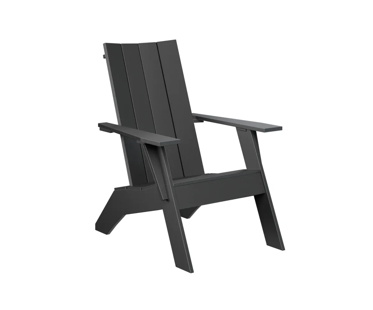 Nordic Adirondack Chair by Berlin Gardens - MGP Black, MGP Black Nordic Adirondack Chair by Berlin Gardens - 191-NAC2939