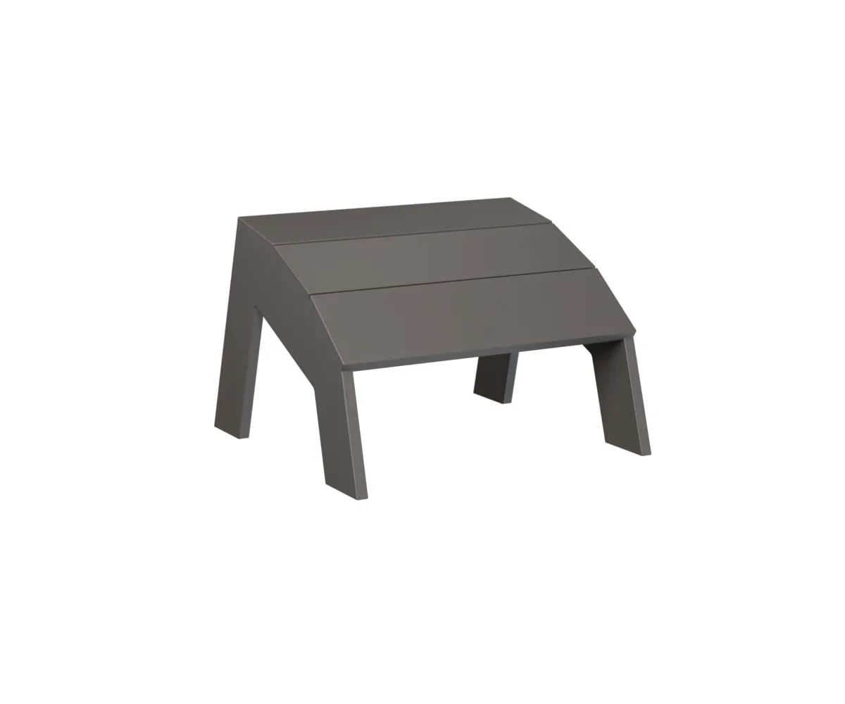 Nordic Footstool by Berlin Gardens - MGP Graphite, MGP Graphite Nordic Footstool by Berlin Gardens - 191-NAF1721