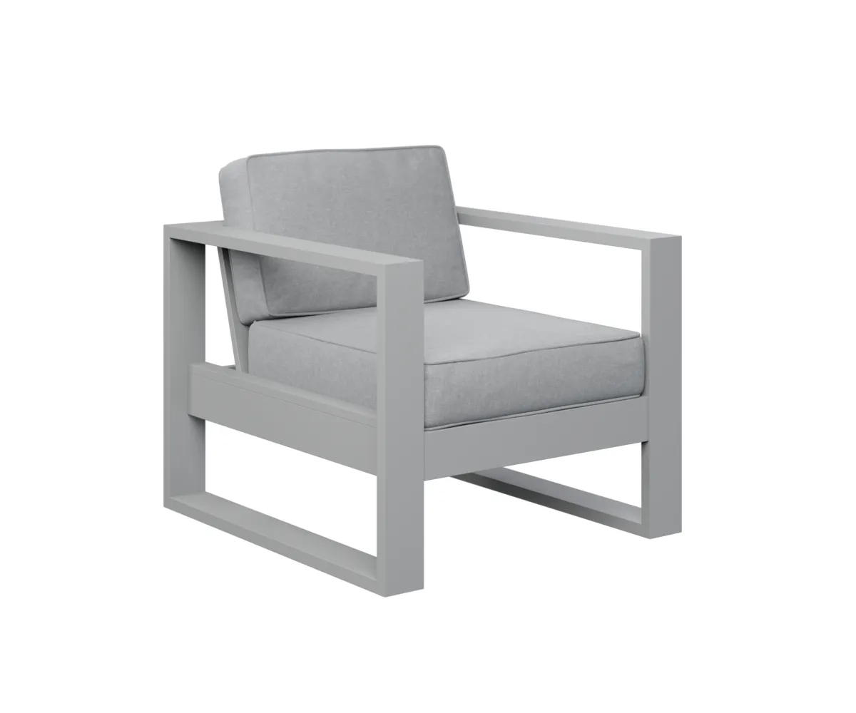 Nordic Club Chair by Berlin Gardens - MGP Fog, Canvas Granite Nordic Club Chair by Berlin Gardens - 191-NCC2924