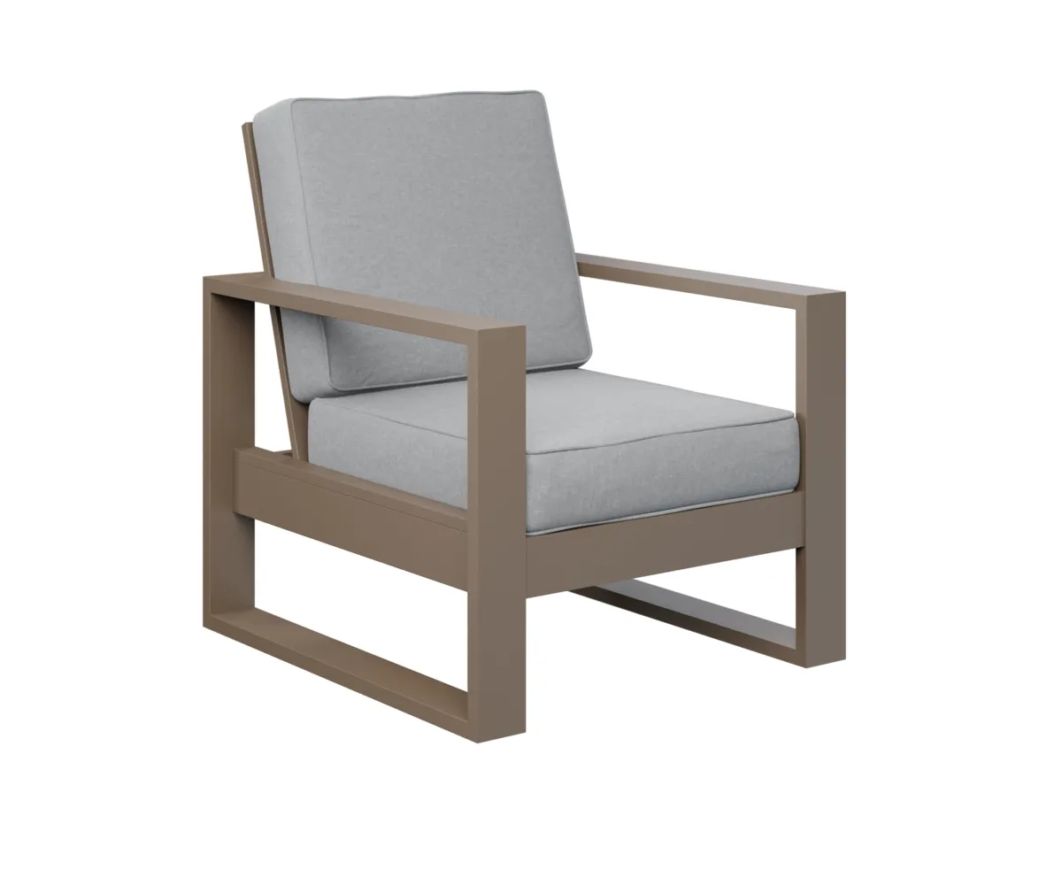 Nordic High Back Club Chair by Berlin Gardens - MGP Clay, Canvas Granite Nordic High Back Club Chair by Berlin Gardens - 191-NHCC2934