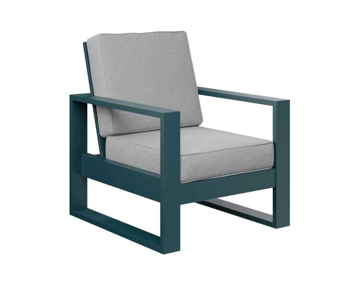 Nordic High Back Club Chair by Berlin Gardens - MGP Berry, Canvas Granite Nordic High Back Club Chair by Berlin Gardens - 191-NHCC2934